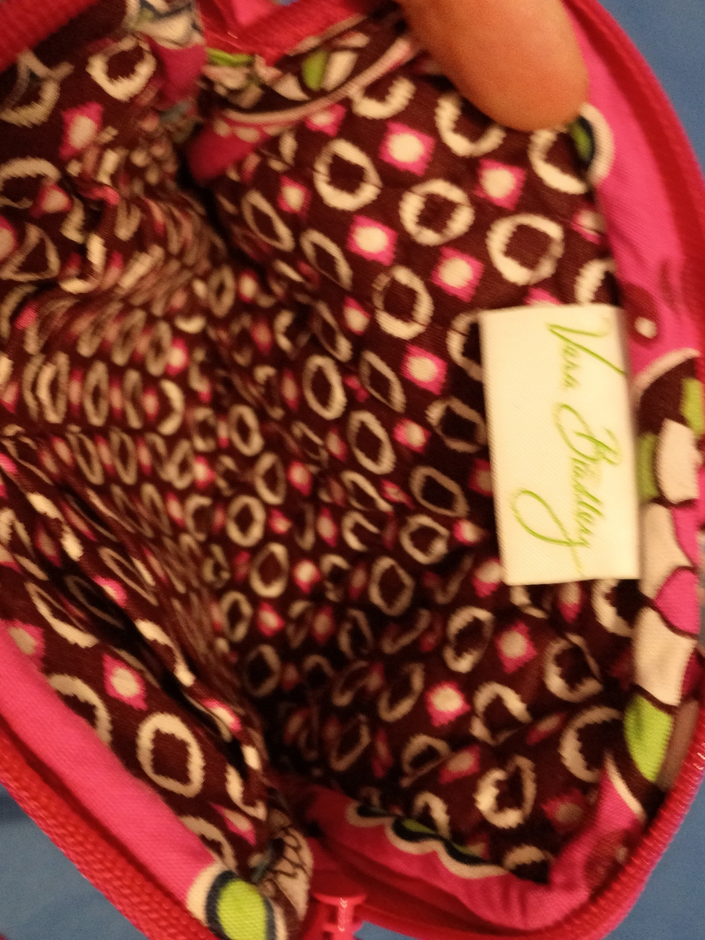 Vera Bradley Mini Hipster Crossbody Bag Pink Petal Pattern - Picture 4 of 5